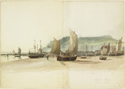 Der Strand bei Ebbe von Samuel Prout